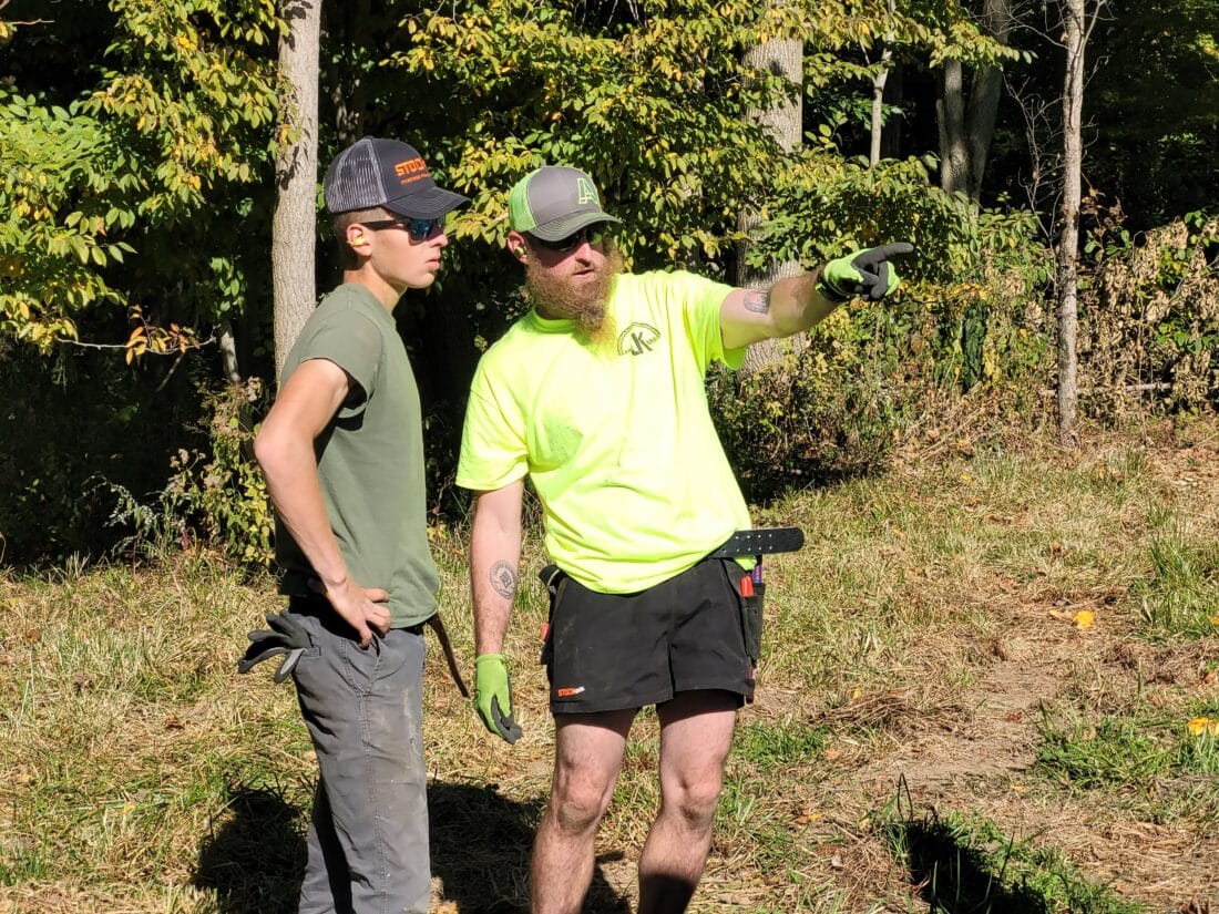 Kyle Stender, J&AK Agriculture and Connor Voulo, Timberline Ridge & Fence