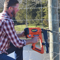 Repair hobby farm fences quickly with the ST315i cordless fence stapler gun