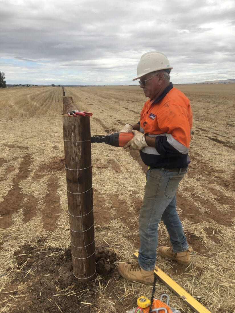 Andrew Using Stockade Tool